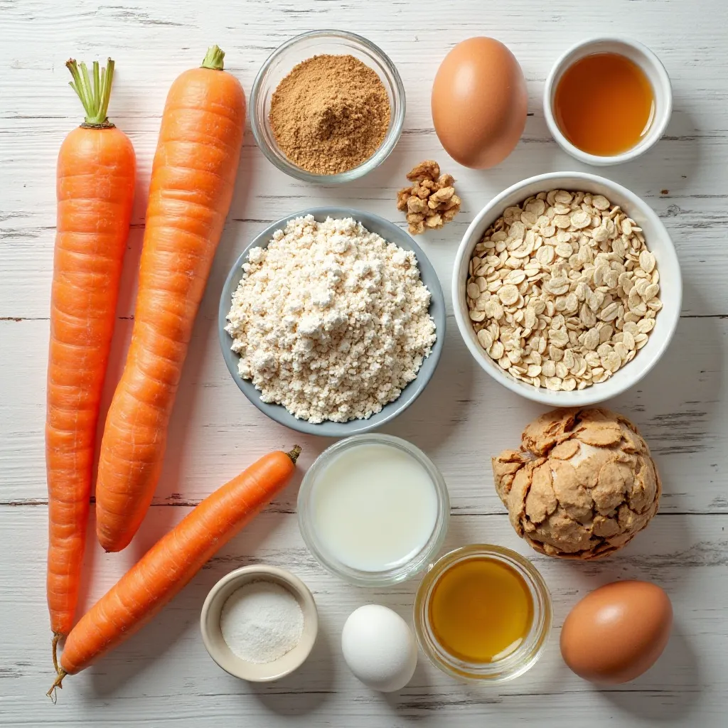 Apple Carrot Oatmeal Muffins