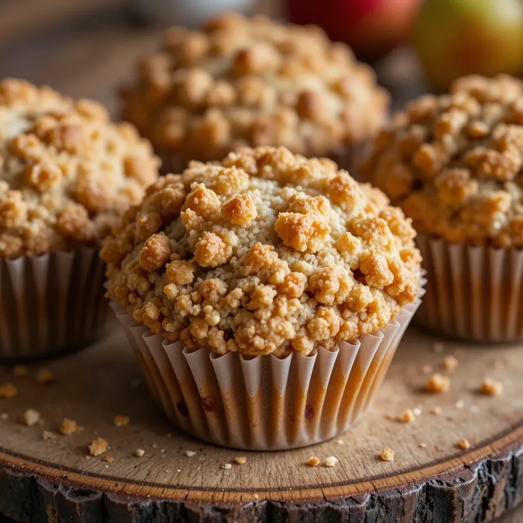 Apple Muffins Crumb Topping