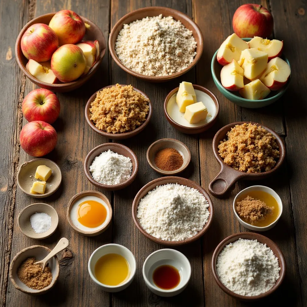 Apple Muffins Crumb Topping