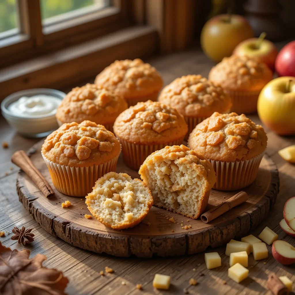 Apple Muffins Yogurt
