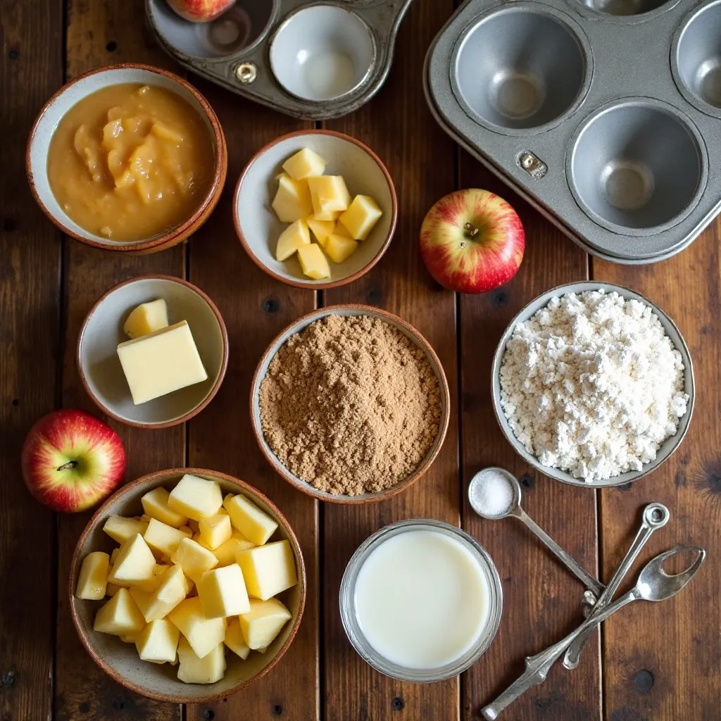 Apple Muffins with Applesauce