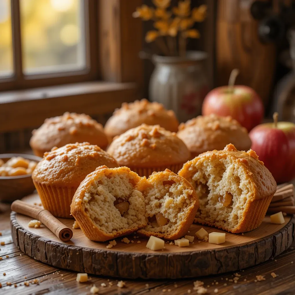 Apple Muffins with Applesauce
