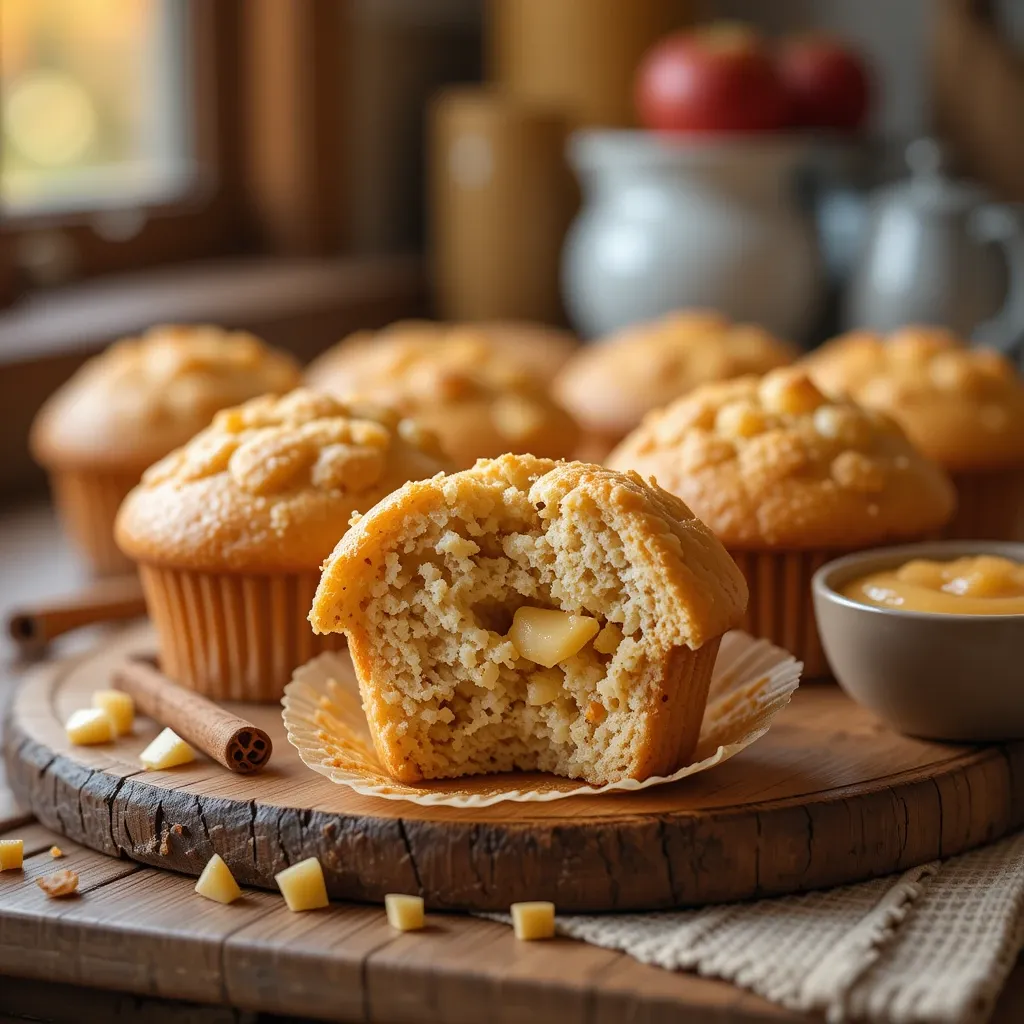 Apple Muffins with Applesauce