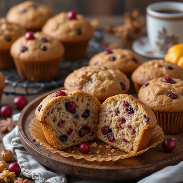 Banana and Cranberry Muffins
