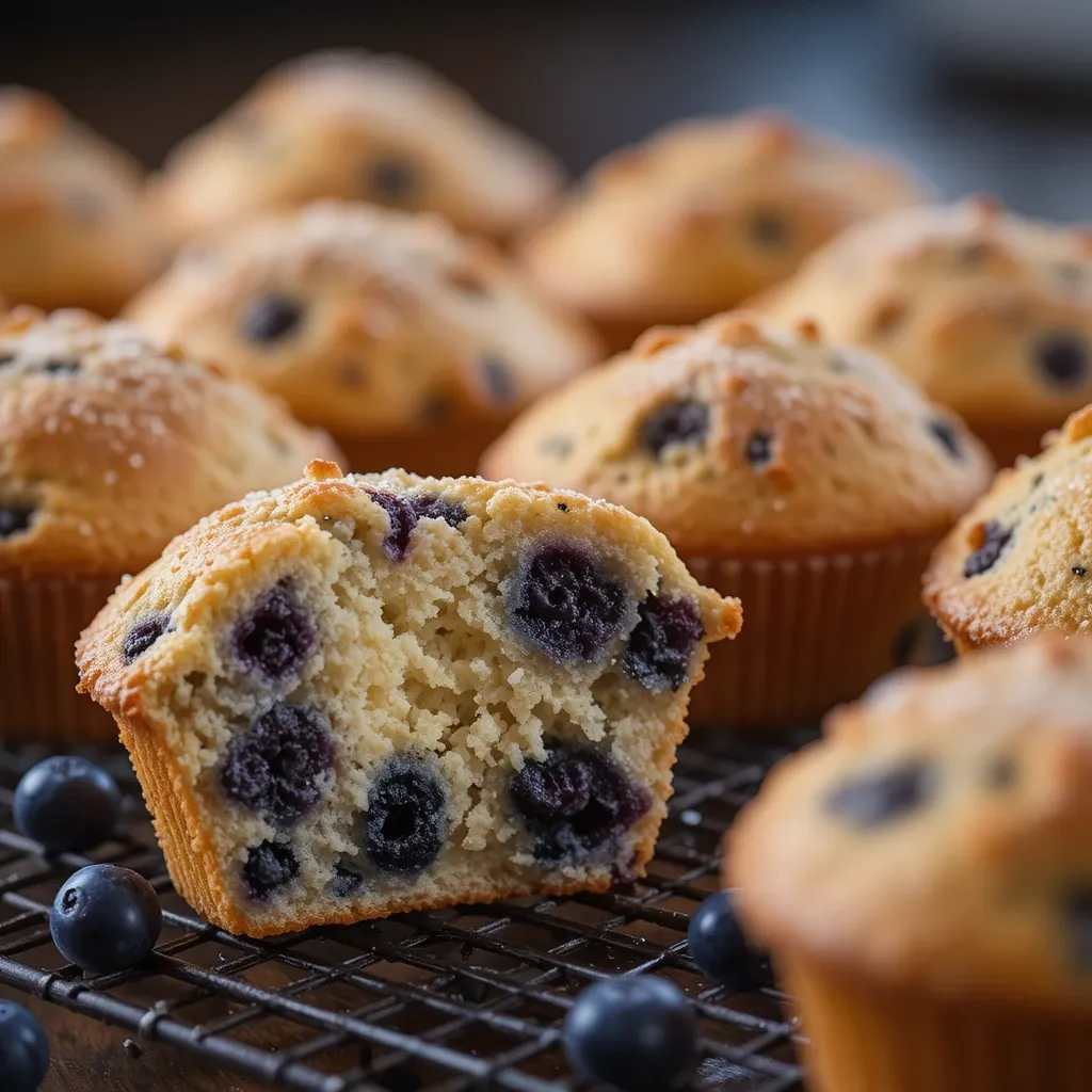 Blueberry Muffins With Buttermilk