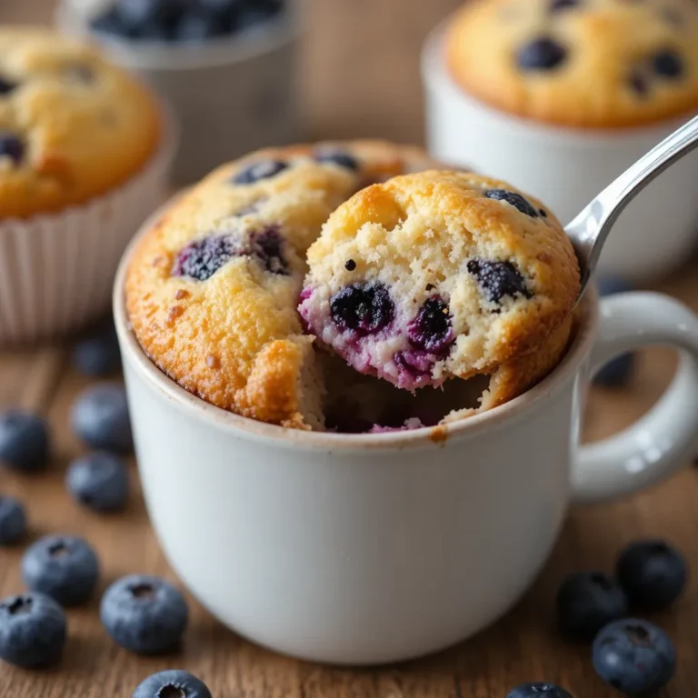 Blueberry Muffins in a Mug