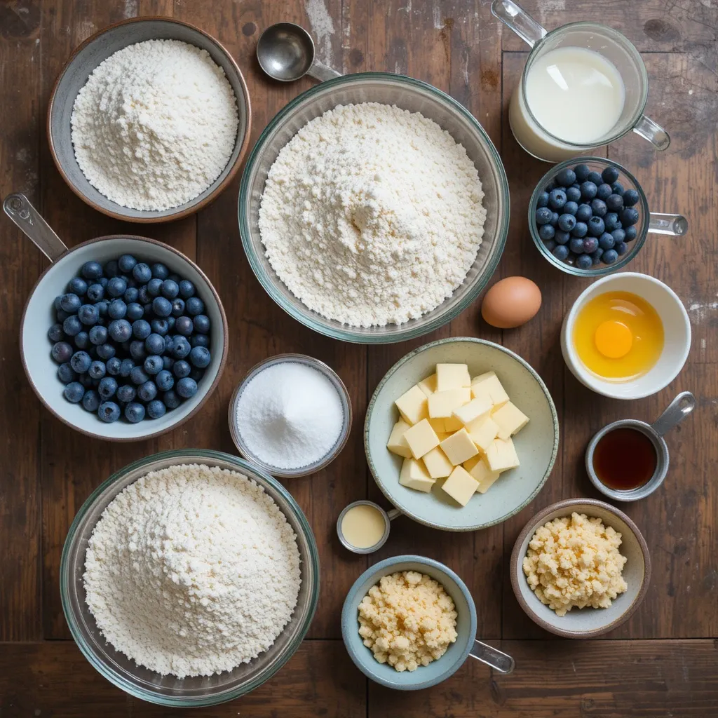 Blueberry Muffins with Crumble Topping