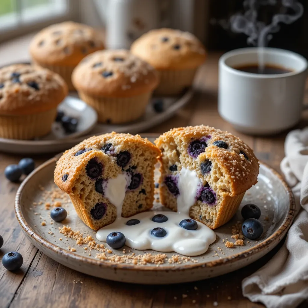 Blueberry Muffins with Yogurt