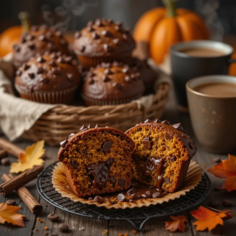 Chocolate Pumpkin Muffins