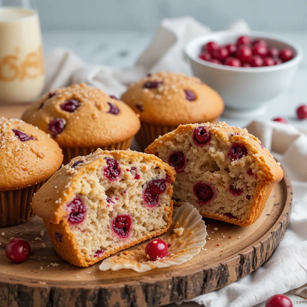 Cranberry Muffins Vegan