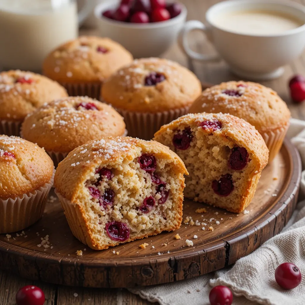 Cranberry Muffins Vegan