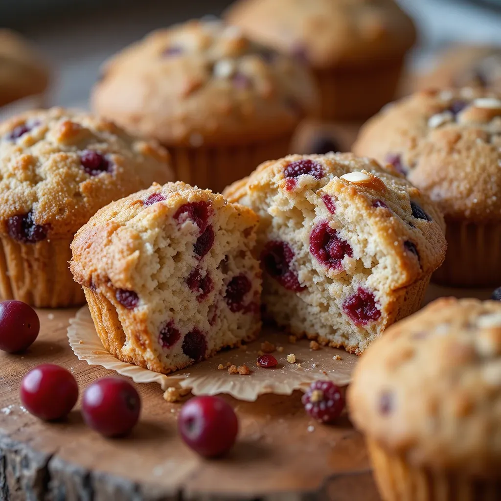 Cranberry Muffins with Almond Flour