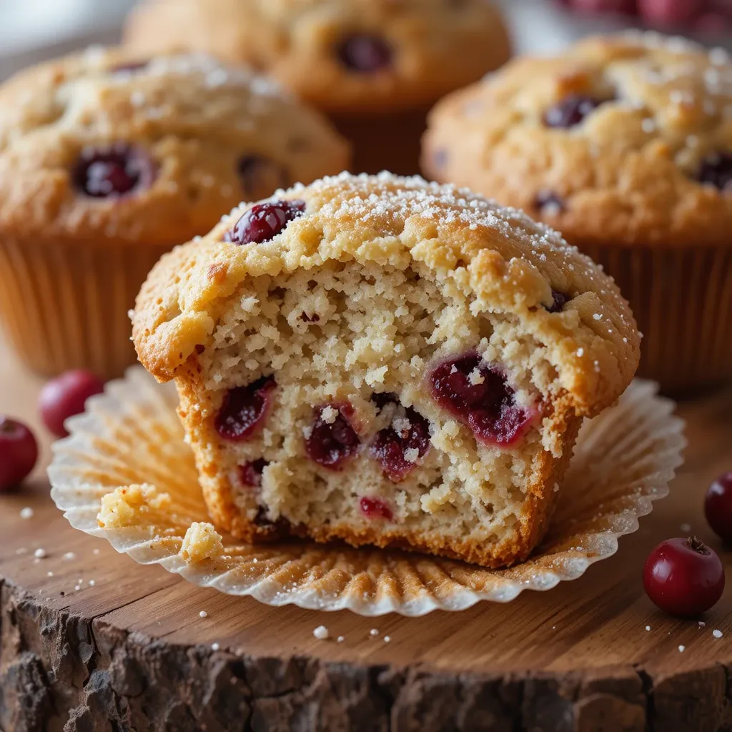 Cranberry Muffins with Almond Flour