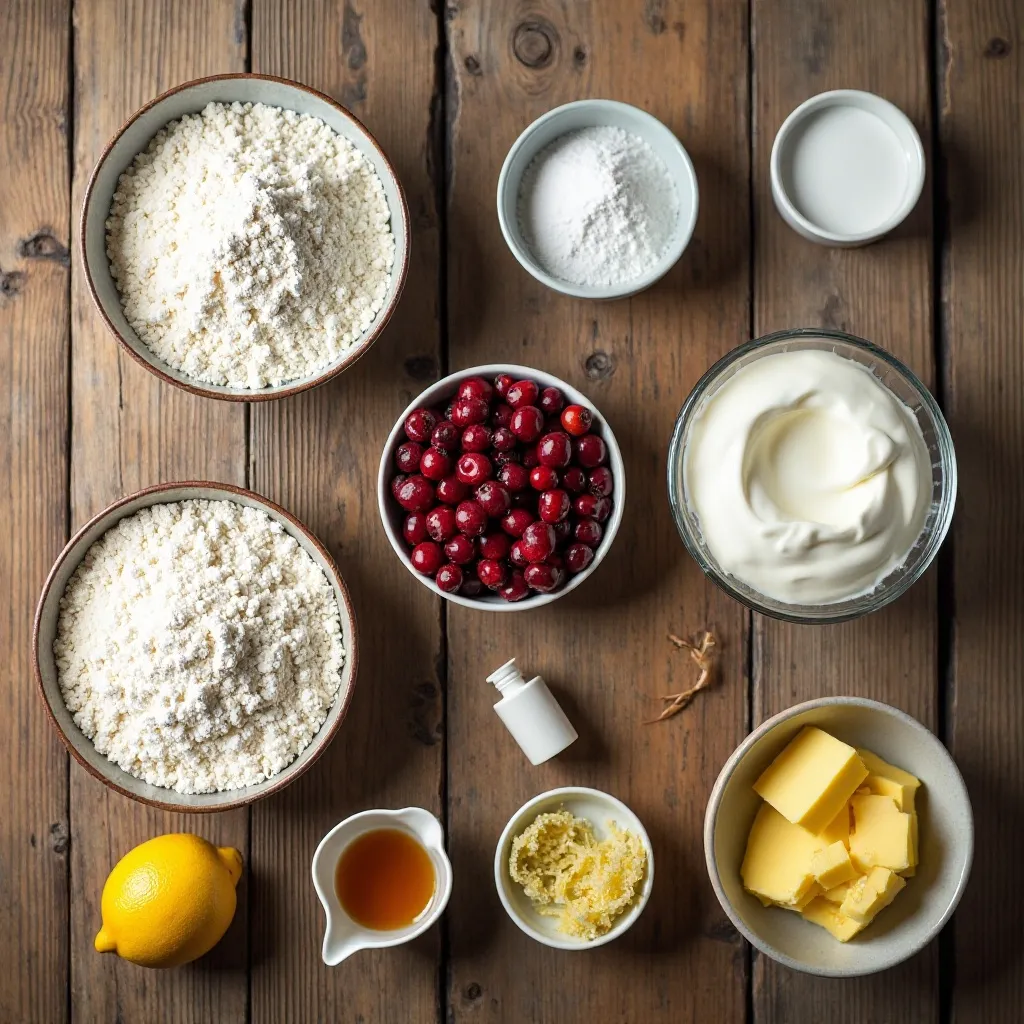 Cranberry Muffins with Yogurt