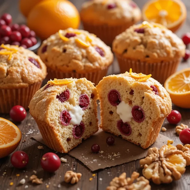 Cranberry Orange Muffins With Yogurt