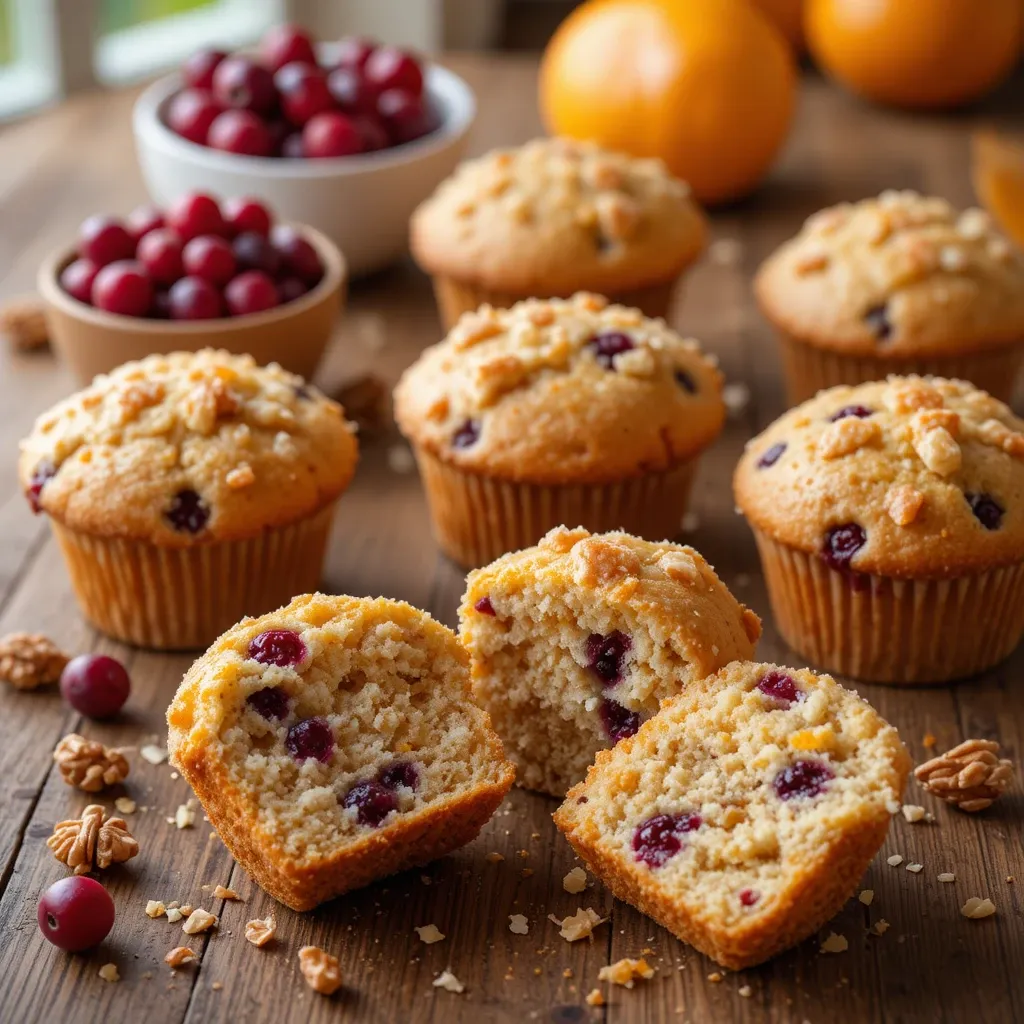 Cranberry Orange Nut Muffins