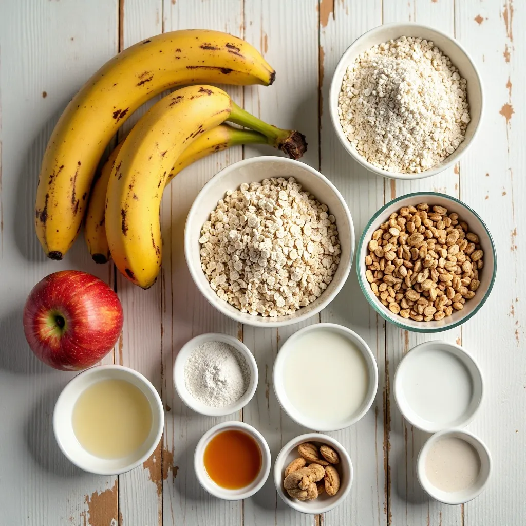 Healthy Apple Banana Muffins