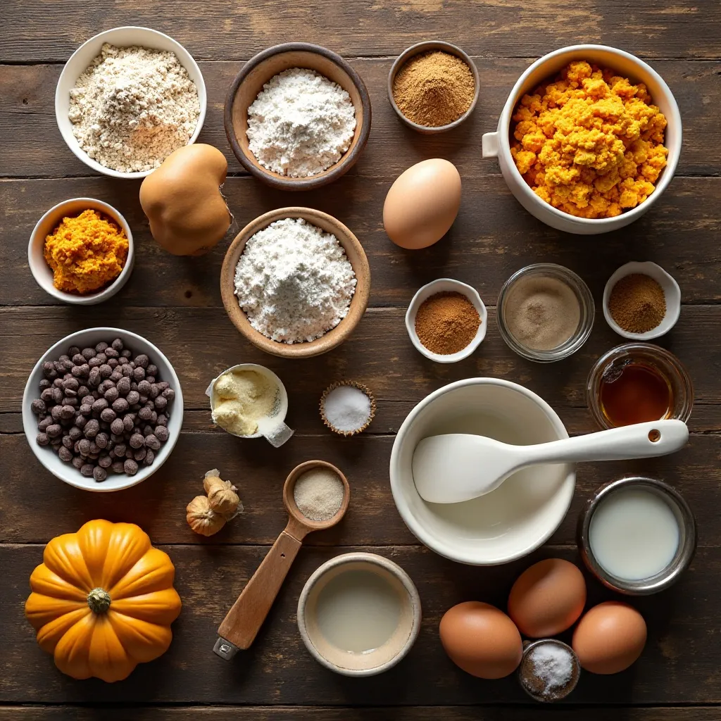 Healthy Pumpkin Chocolate Chip Muffins