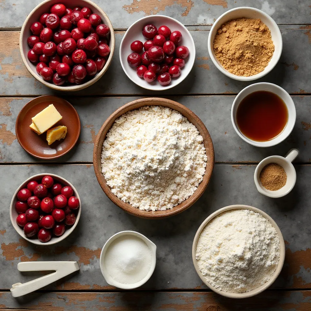 Muffins with Cranberry Sauce