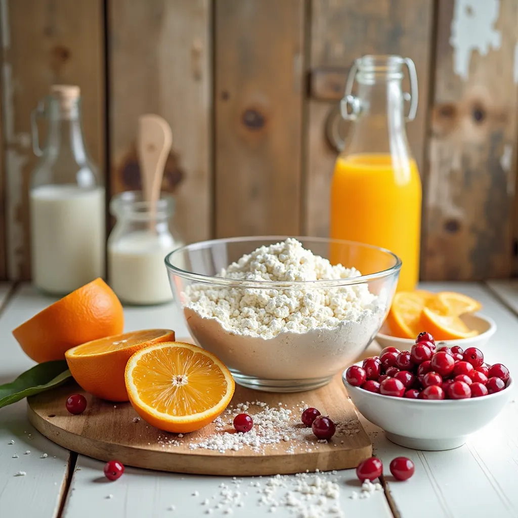 Orange Cranberry Muffins Vegan