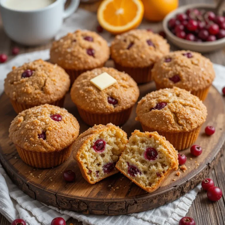 Orange Cranberry Muffins Vegan