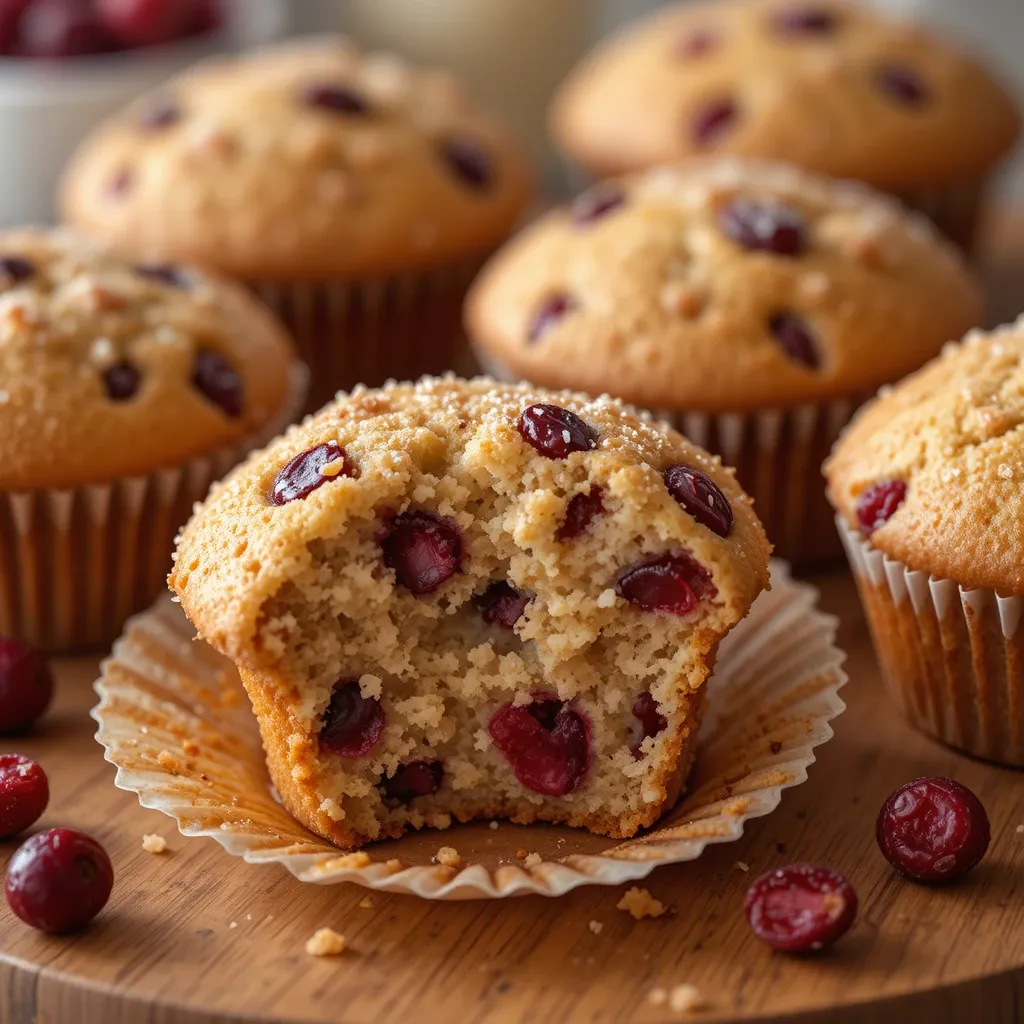 Perfect Cranberry Muffins with Dried Cranberries