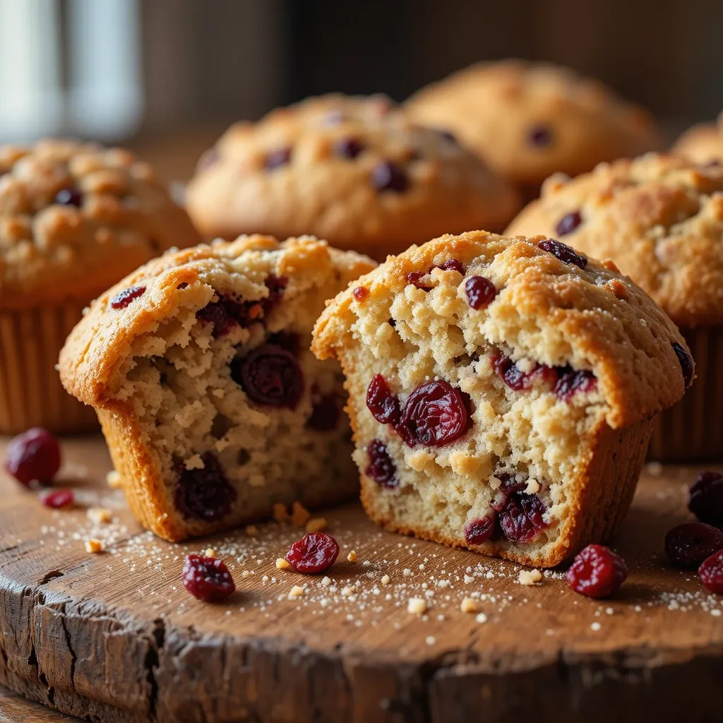 Perfect Cranberry Muffins with Dried Cranberries