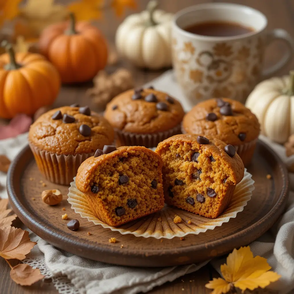 Pumpkin Applesauce Muffins