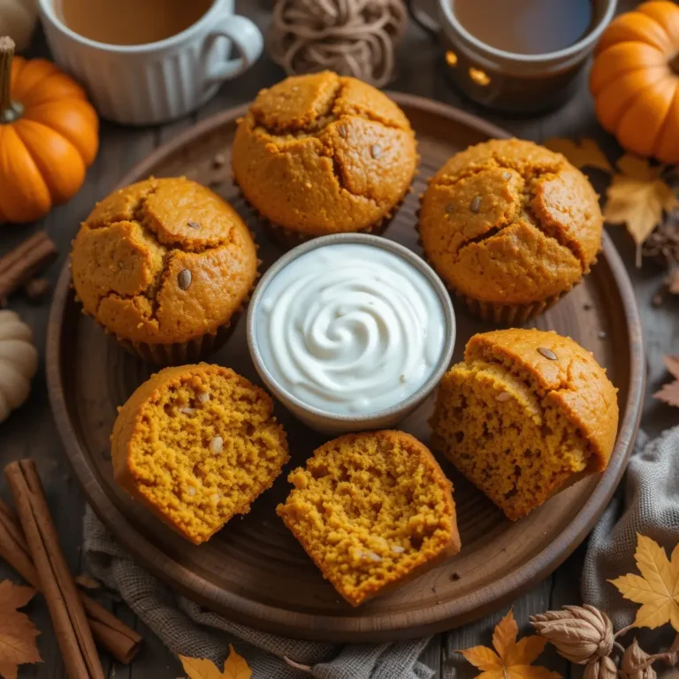 Pumpkin Muffins with Yogurt