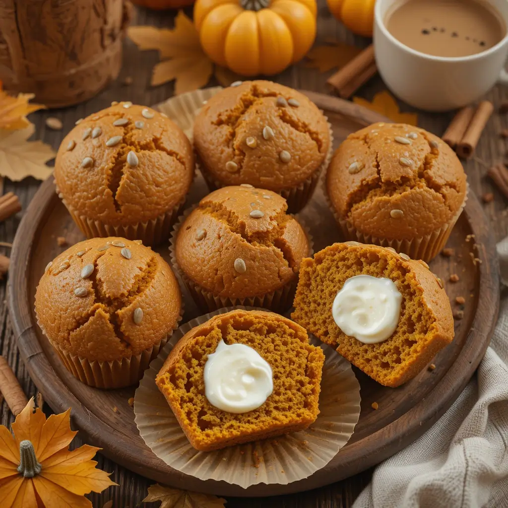 Pumpkin Muffins with Yogurt