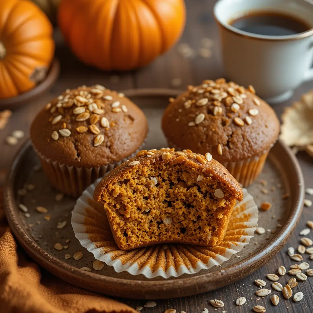 Pumpkin Oat Muffins