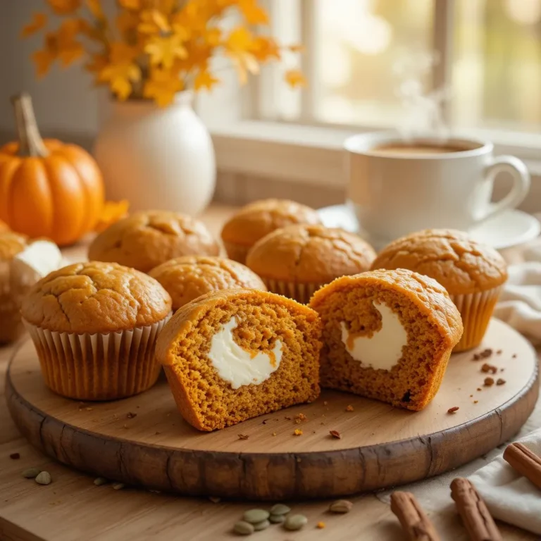 Pumpkin Spice Cream Cheese Muffins