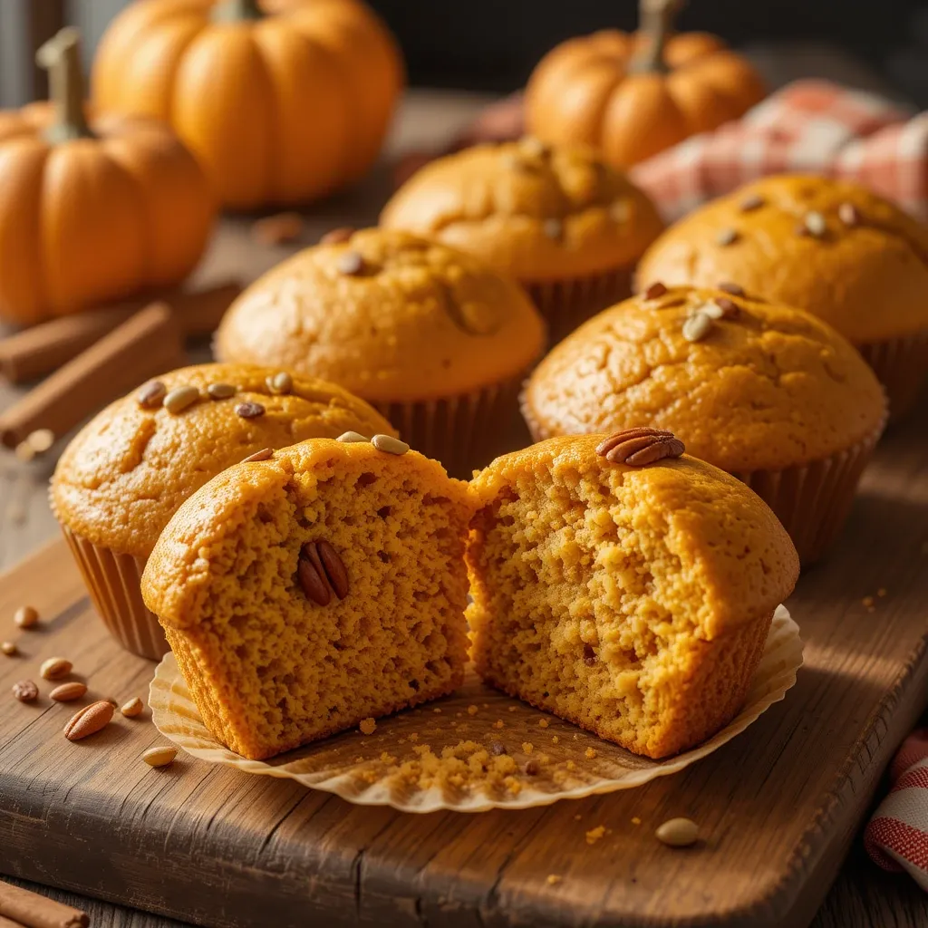 Pumpkin Cornbread Muffins