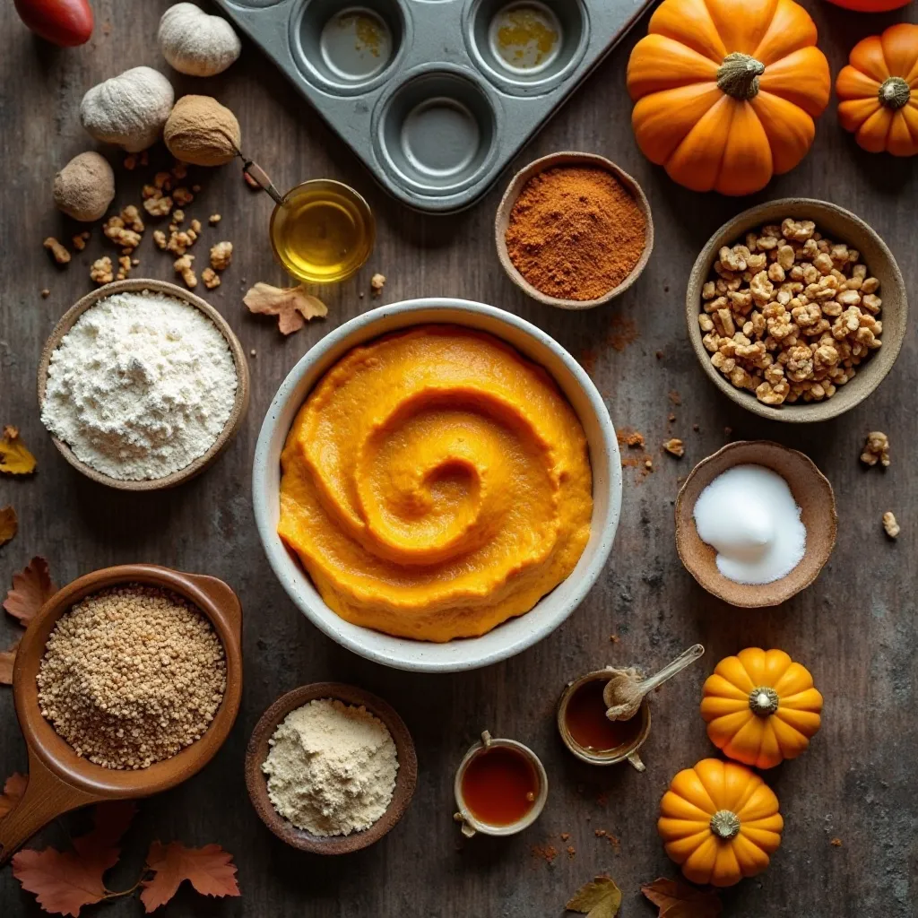 Pumpkin Walnut Muffins