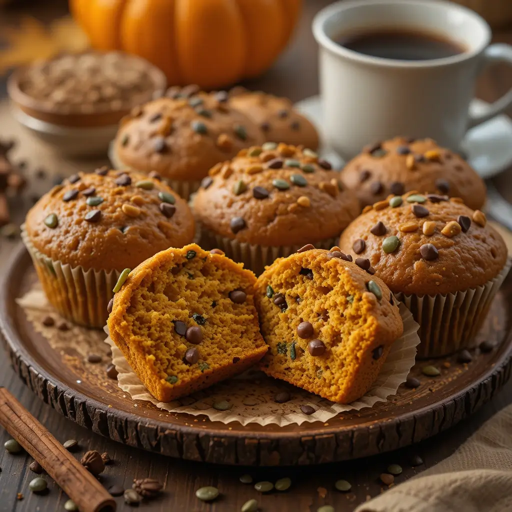 Pumpkin Zucchini Muffins