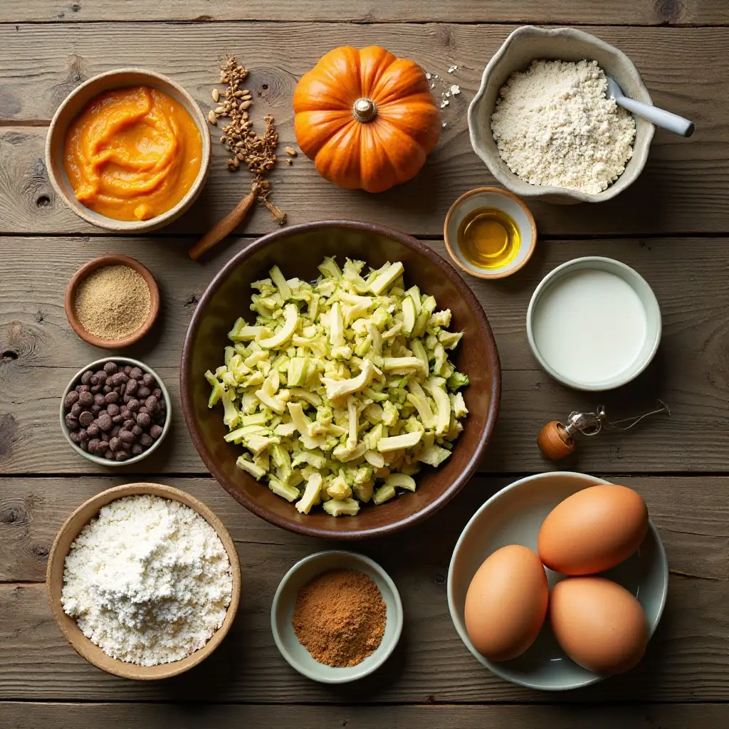 Pumpkin Zucchini Muffins