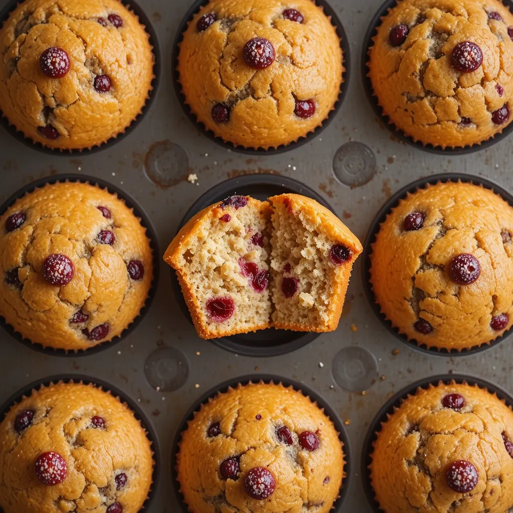 Banana Orange Cranberry Muffins
