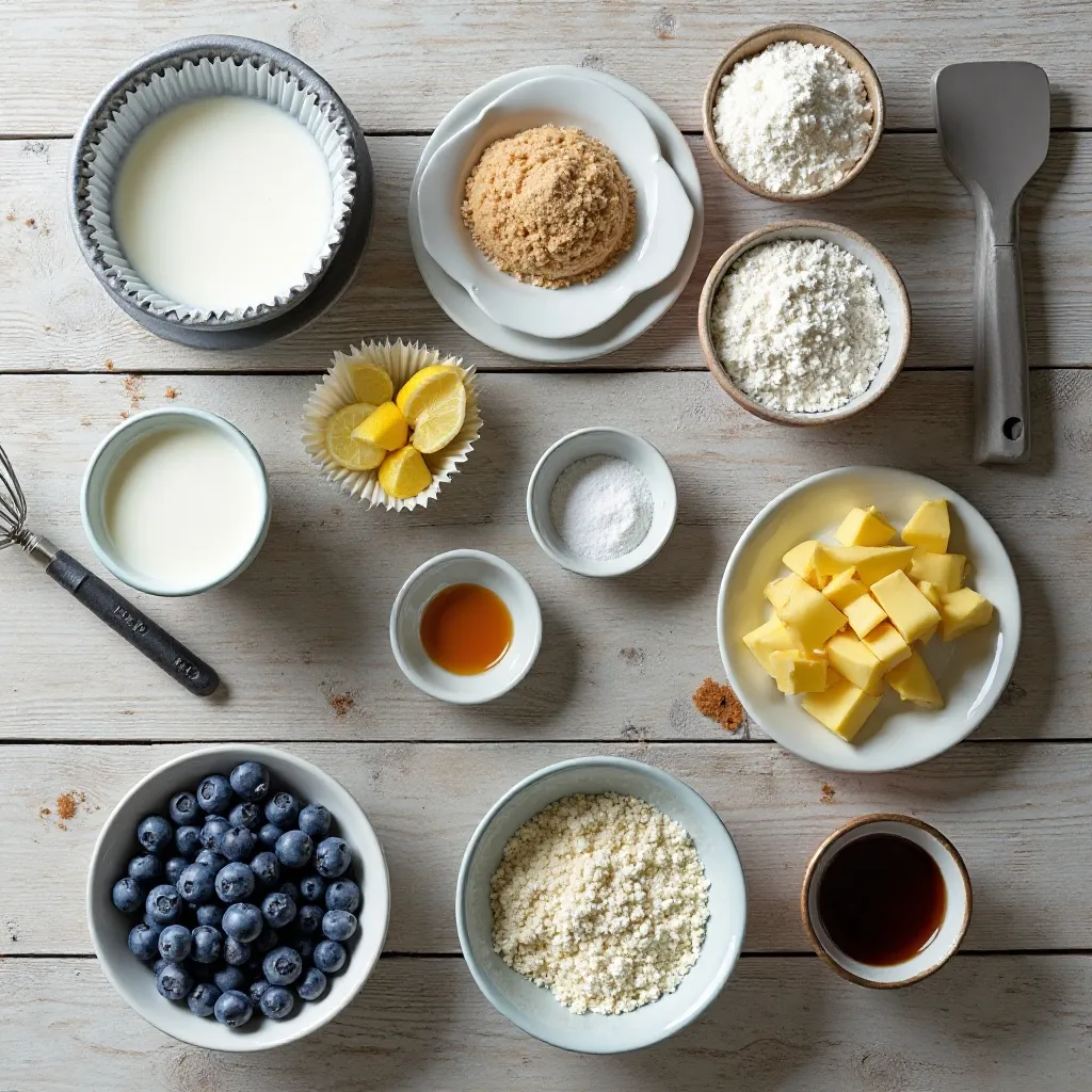 Blueberry Muffins No Eggs