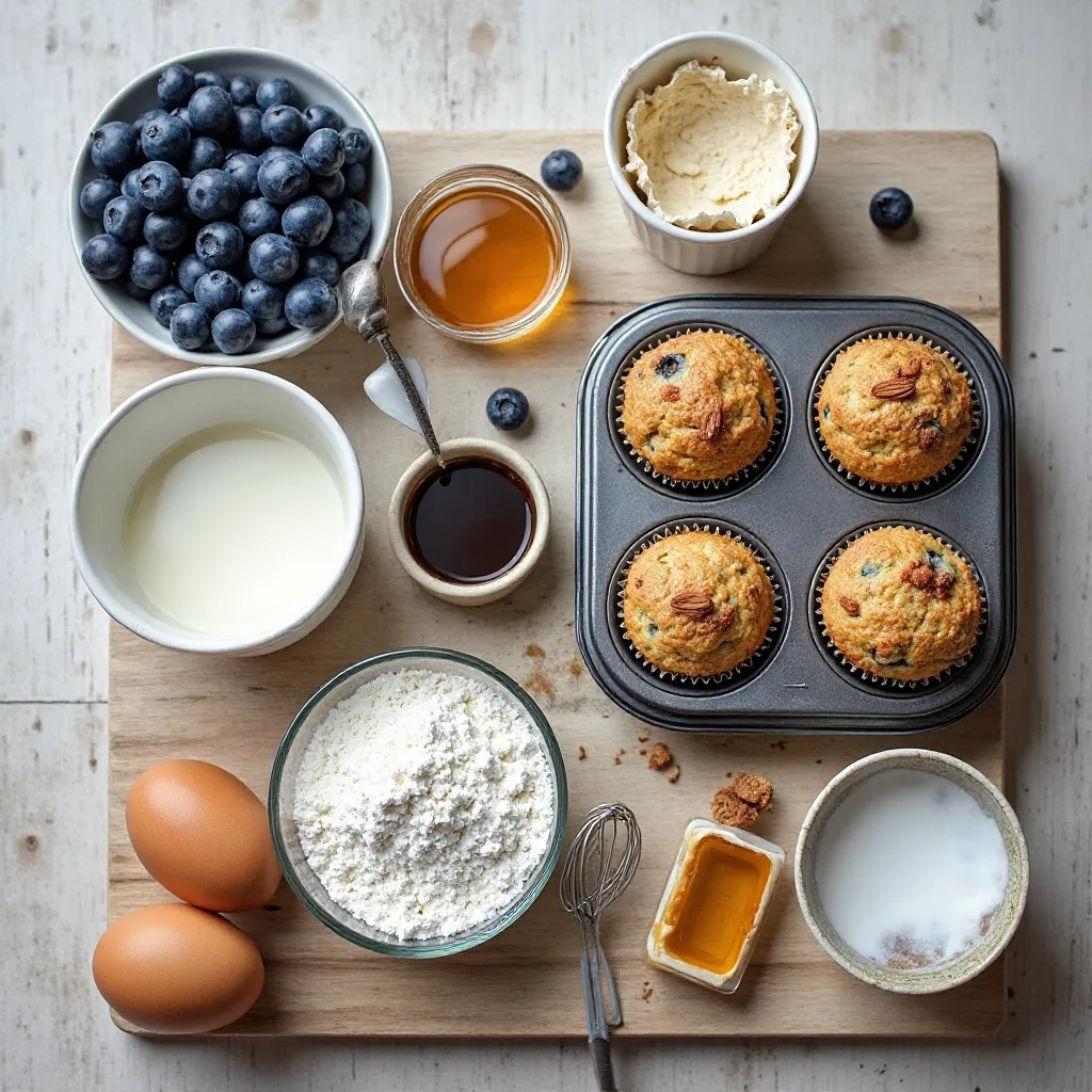 Blueberry Muffins with Almond Flour