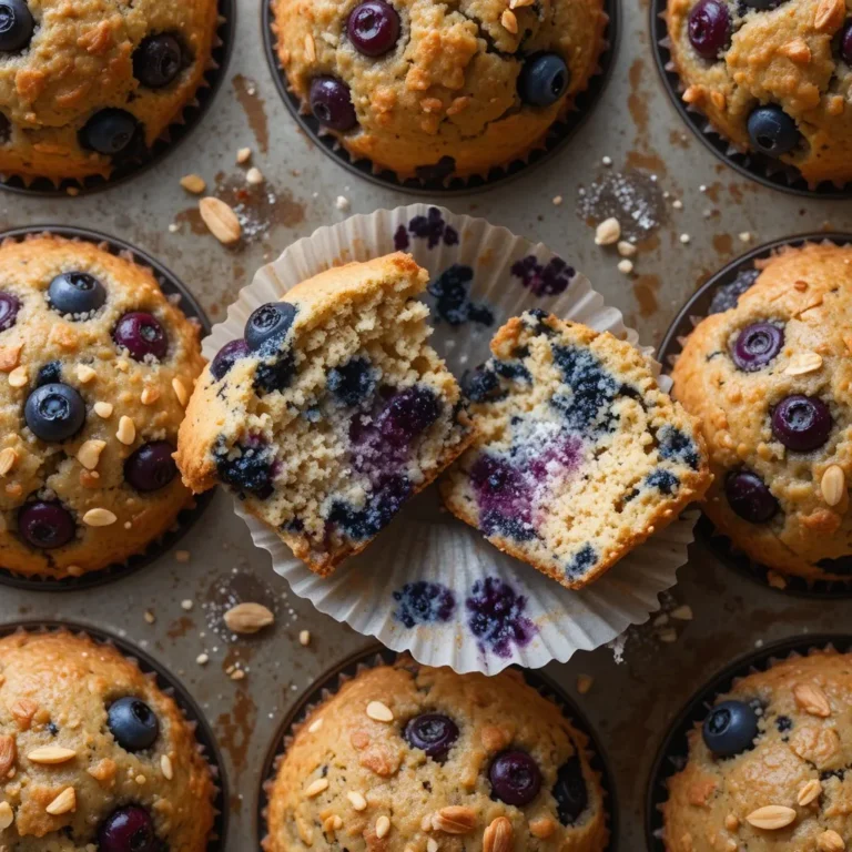 Blueberry Muffins with Almond Flour