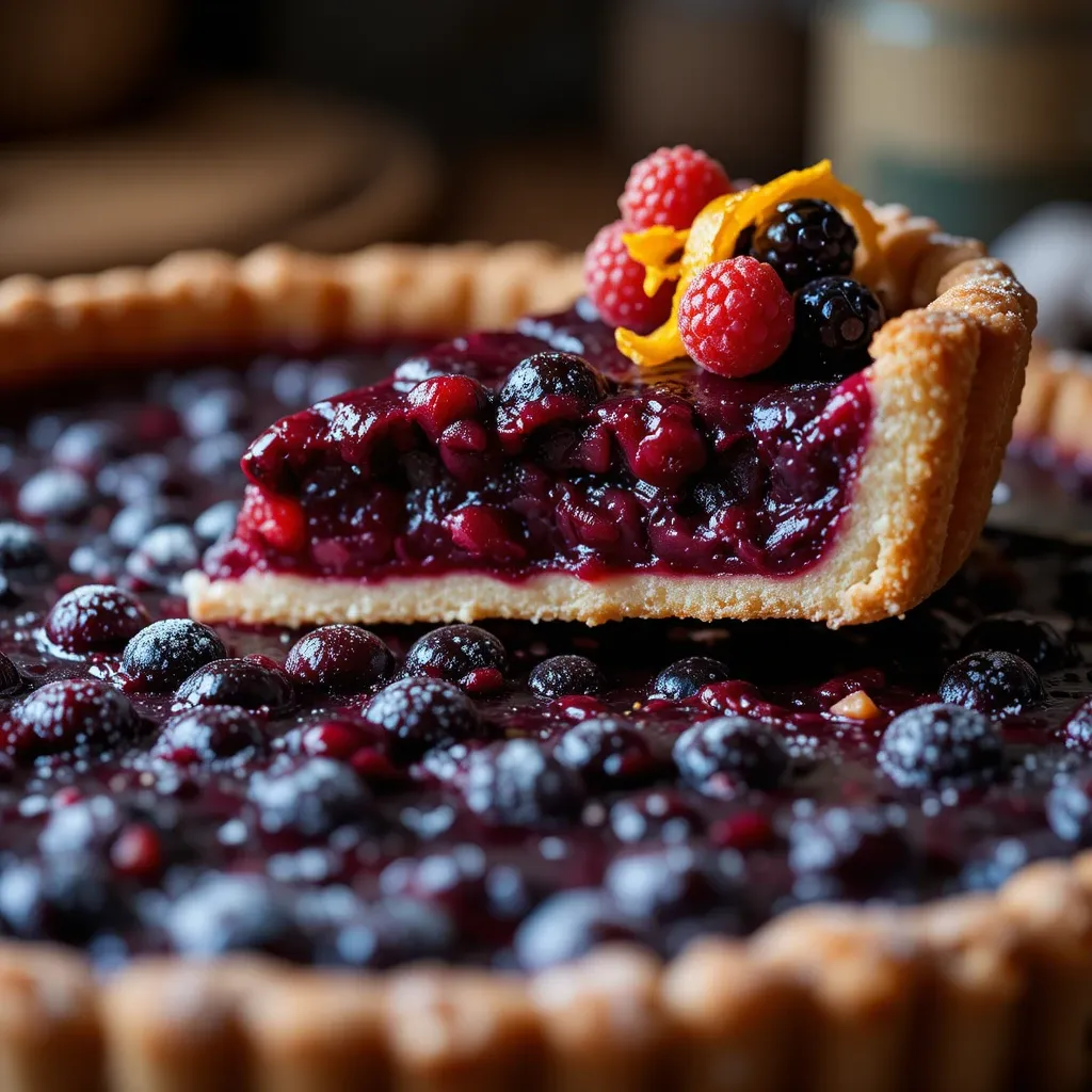 Cranberry Blueberry Tart