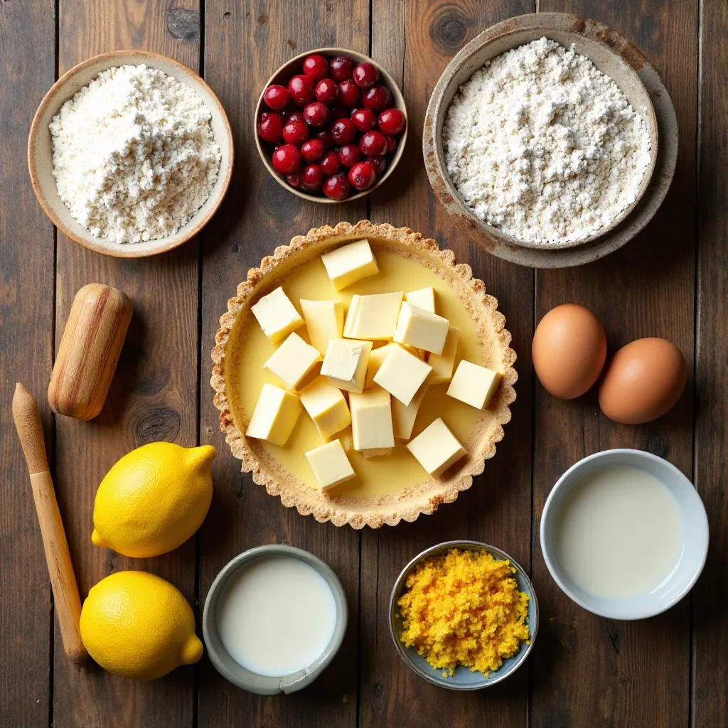 Cranberry Lemon Tart