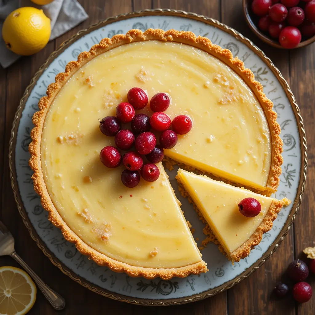 Cranberry Lemon Tart
