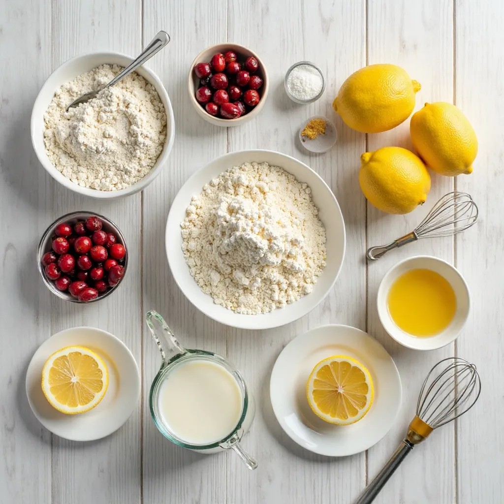 Cranberry Muffins Lemon