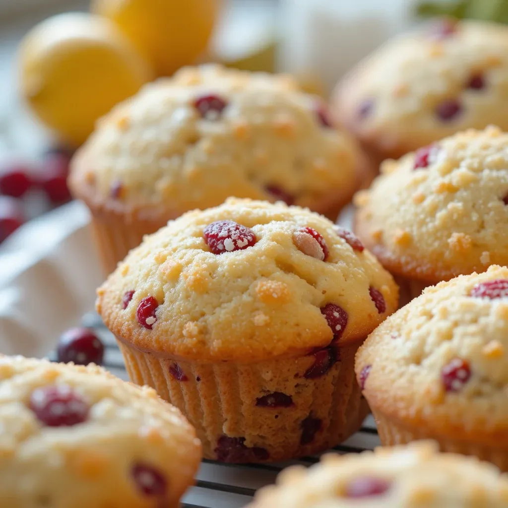 Cranberry Muffins Lemon