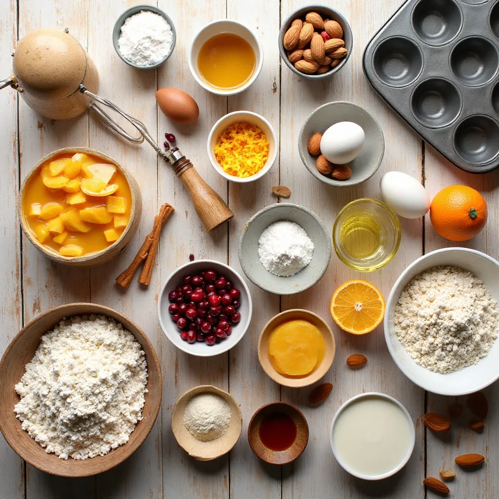 Cranberry Orange Almond Muffins