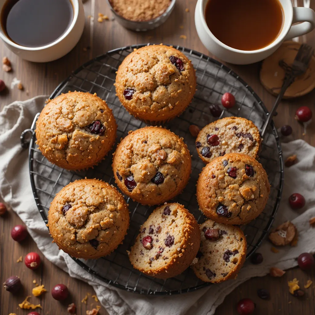 Cranberry Orange Bran Muffins