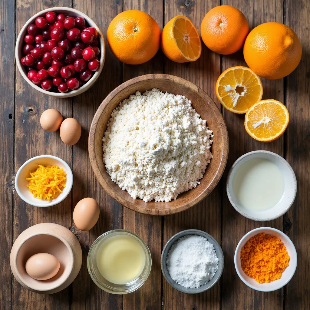 Cranberry Orange Muffins with Sour Cream