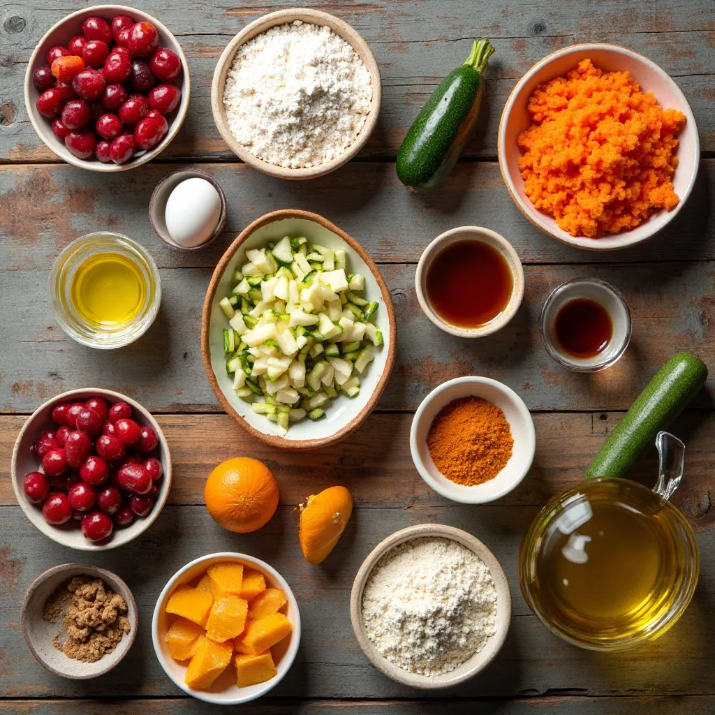 Cranberry Orange Veggie Muffins