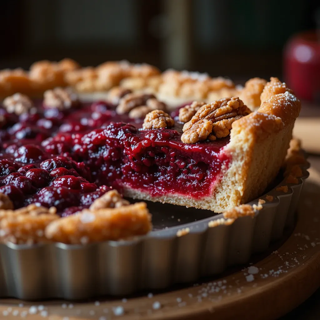 Cranberry Walnut Tart